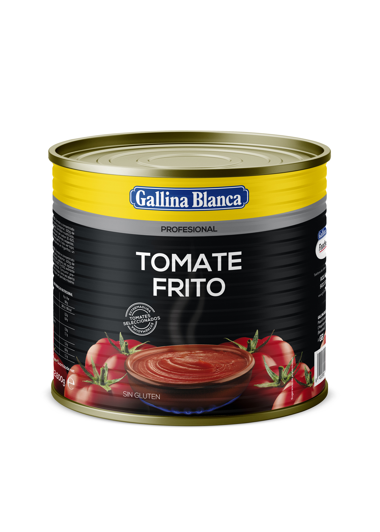 Tomate frito en lata 2,5kg