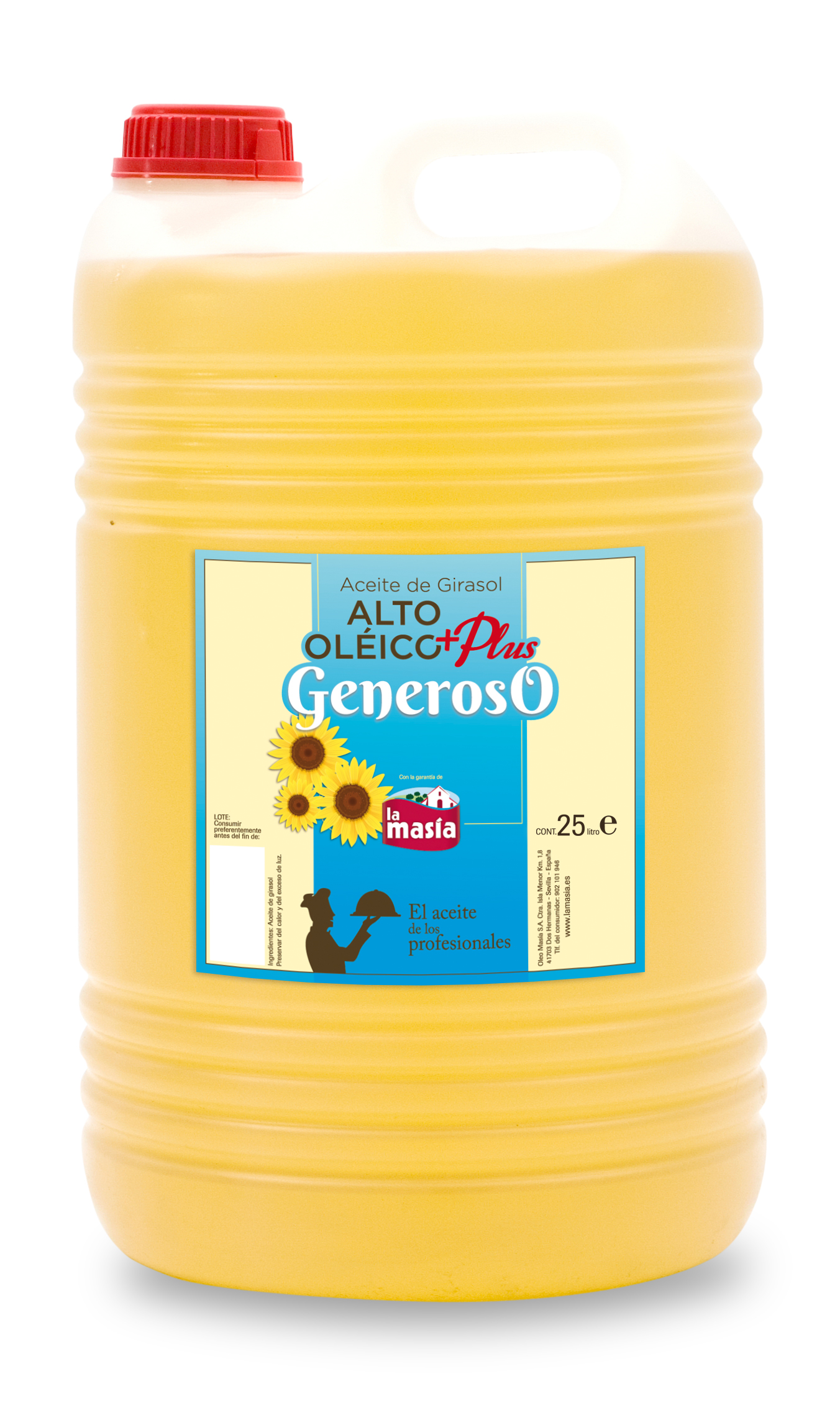 Aceite Alto Oléico Generoso Plus 25L