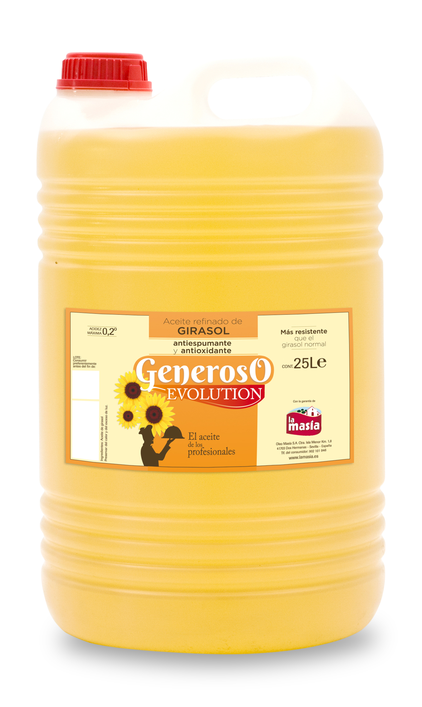 Aceite Alto Oléico Generoso Evolution 25L