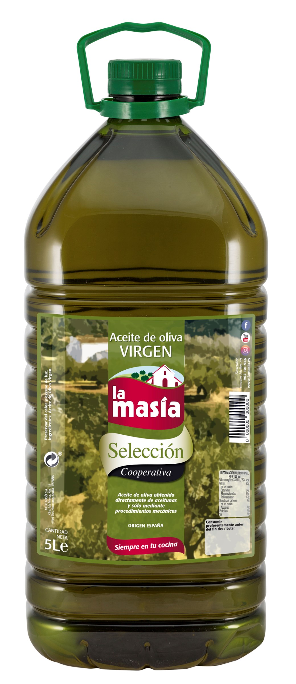 Aceite de oliva virgen extra Oleomasia 5L