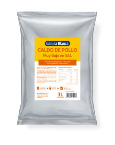 Caldo de Pollo sin gluten, muy bajo en sal